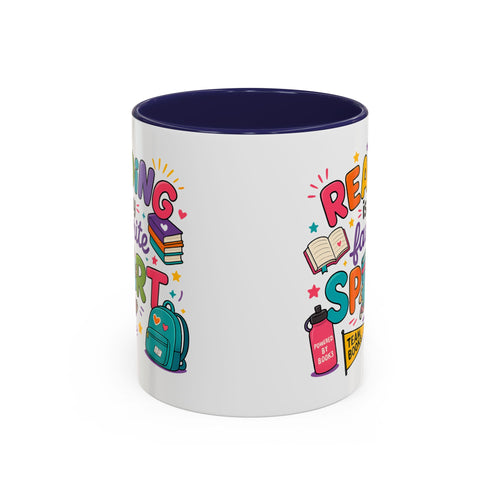 Reading Is My Favorite Sport Coffee Mug — Cute Book Lover Gift (11/15oz)