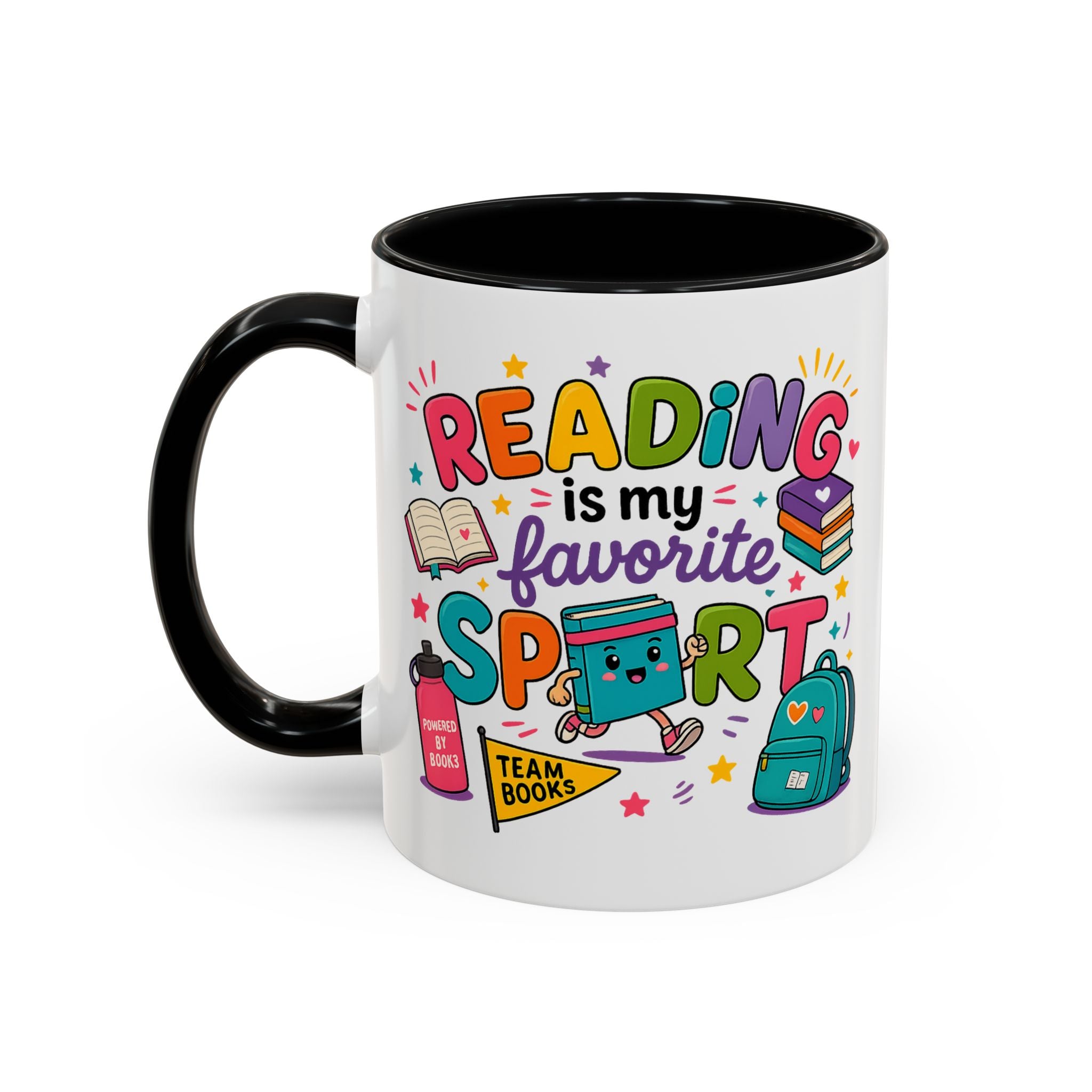 Reading Is My Favorite Sport Coffee Mug — Cute Book Lover Gift (11/15oz)
