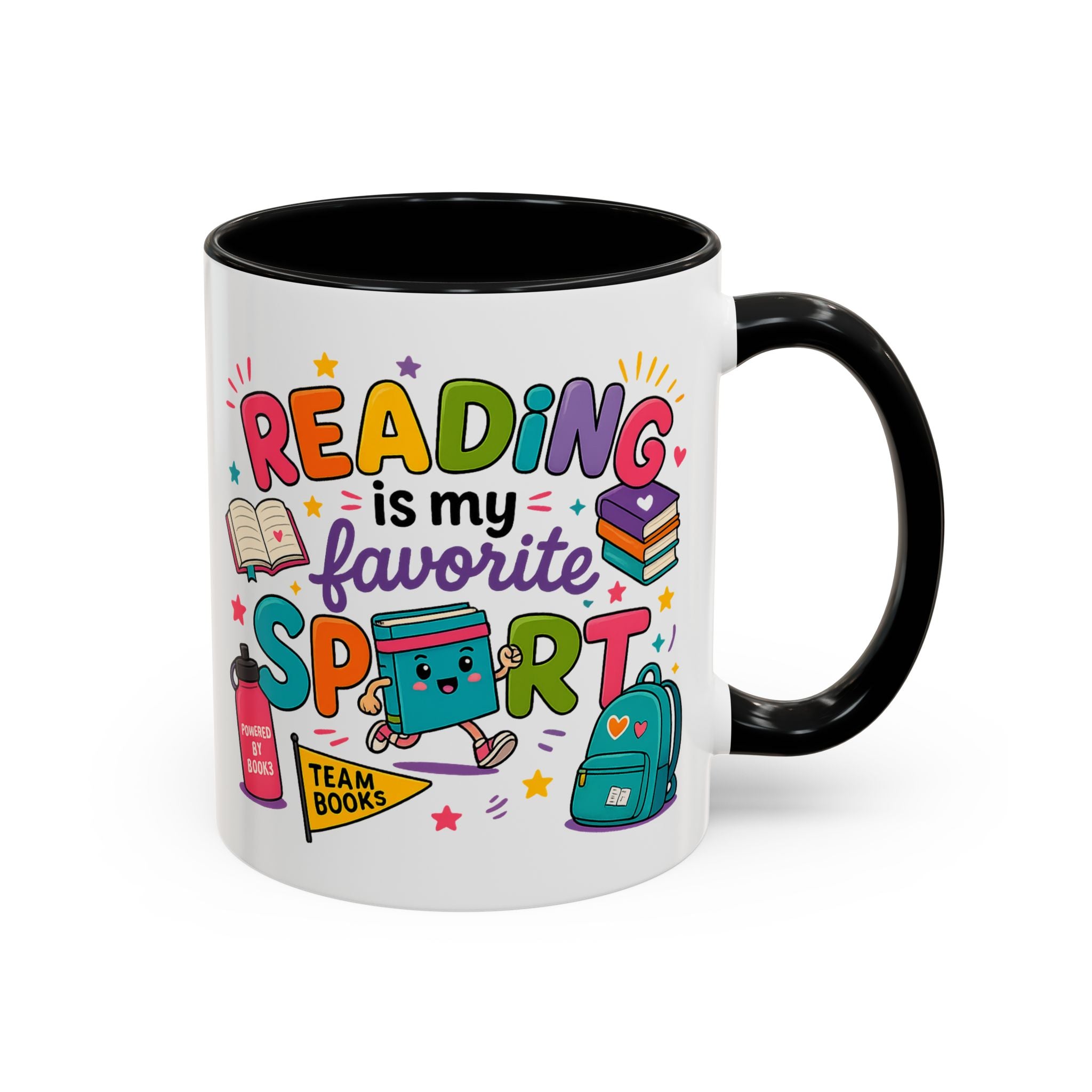 Reading Is My Favorite Sport Coffee Mug — Cute Book Lover Gift (11/15oz)