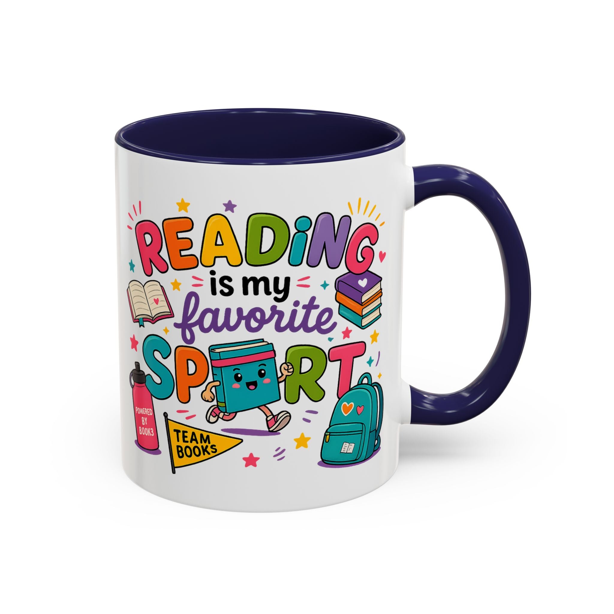 Reading Is My Favorite Sport Coffee Mug — Cute Book Lover Gift (11/15oz)